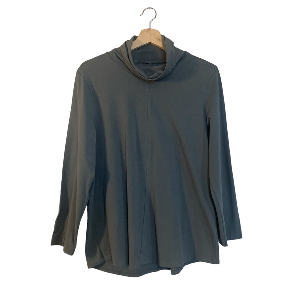 Apropos Gray Cowl Neck Woman’s Long Sleeve Large Tunic Top